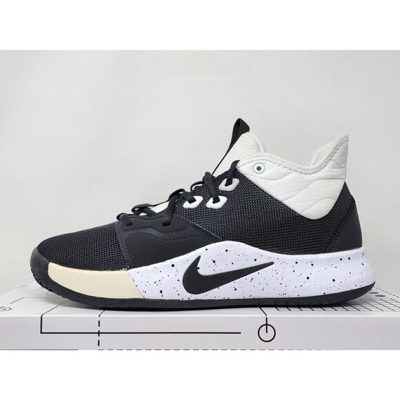 DS Nike PG 3 TB BLACK WHITE CN9512-002 Size 8 *READ* - Picture 3 of 7